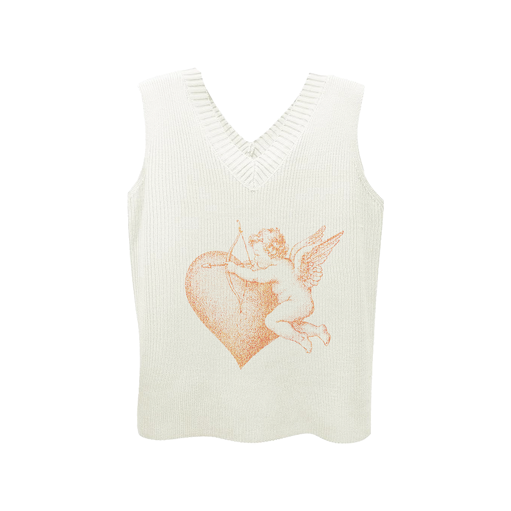 "cupid" sweater vest
