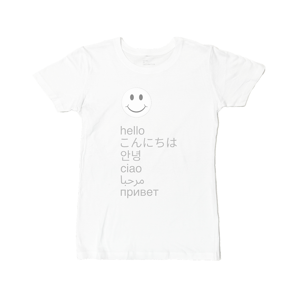 "hello" t-shirt